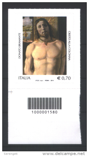 Italien 'Jesus An Der Säule Von Donato Bramante ' / Italy 'Christ At The Column By Donato Bramante' **/MNH 2014 - Religie