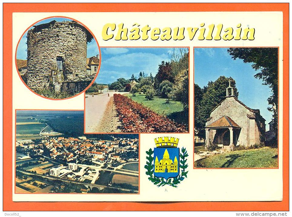 Dpt  52  Chateauvillain  "   Carte Multivues  "  CPSM GF - Chateauvillain