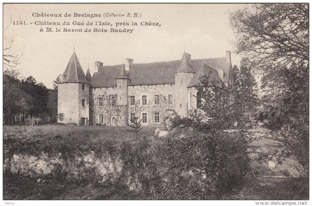 1141 - Château Du Gué De L'Isle, Près La Chèze - Châteaux De Bretagne - Hamonic - Autres & Non Classés