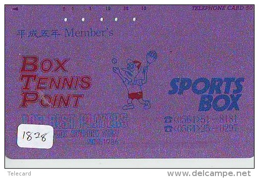 Télécarte Japon * Sport * TENNIS (1828)  * PHONECARD JAPAN * TELEFONKARTE * - Sport
