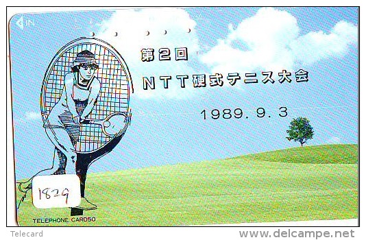 Télécarte Japon * Sport * TENNIS (1829)  * PHONECARD JAPAN * TELEFONKARTE * - Sport