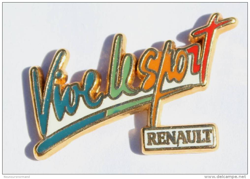 Pin's RENAULT - VIVE LE SPORT - Le Logo Multicolore - A.B - D963 - Arthus Bertrand