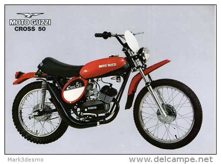 Moto Guzzi 50 Cross 1975  Depliant Originale Genuine Brochure Prospekt - Motores