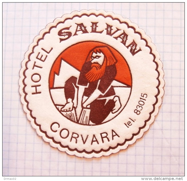 Hotel SALVAN CORVARA Italy&#8206;, BEERMAT Beer Mats - Coaster, Sous Bock, Paper Napkin Papierserviette Servi - Motivservietten (Papier)