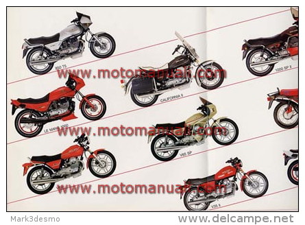 Moto Guzzi Produzione 1985 Depliant Originale Genuine Brochure Prospekt - Motori