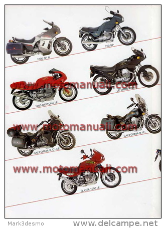 Moto Guzzi Produzione 1990 Depliant Originale Genuine Brochure Prospekt - Motori