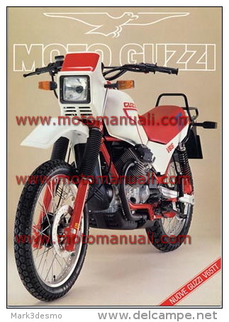 Moto Guzzi V 65 TT 1986 Enduro Depliant Originale Factory Original Brochure - Motori