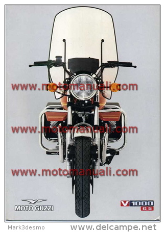 Moto Guzzi V 1000 G5 Depliant Originale Factory Original Brochure - Motoren