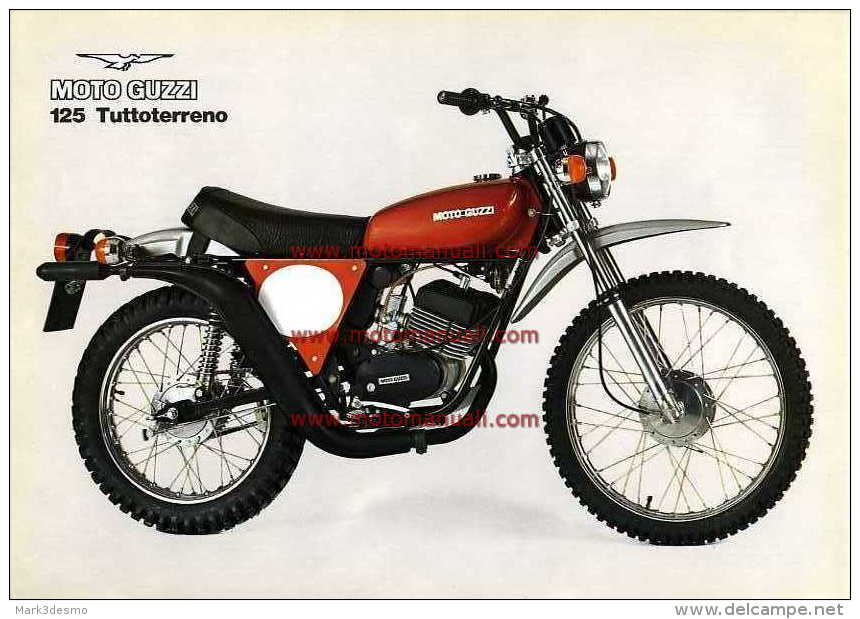 Moto Guzzi 125 Tuttoterreno 1977 Depliant Originale Factory Original Brochure - Motori