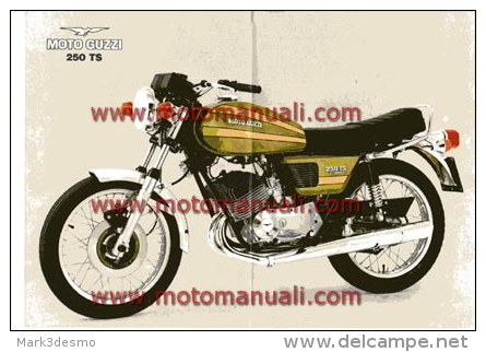 Moto Guzzi 250 TS Elettronica Depliant Originale Factory Original Brochure - Motori