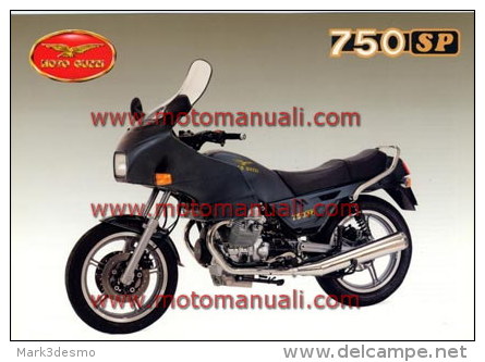 Moto Guzzi 750 SP 1990 Depliant Originale Factory Original Brochure - Moteurs