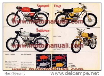 Moto Guzzi Dingo 50 Produzione 1968 Depliant Originale Factory Original Brochure - Engines