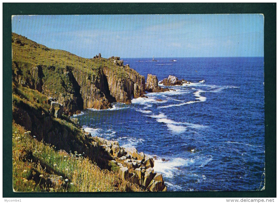 ENGLAND  -  Longships Lighthouse  Lands End  Used Postcard As Scans - Land's End