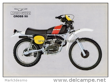 Moto Guzzi 50 Cross 1977 Depliant Originale Factory Original Brochure - Motori