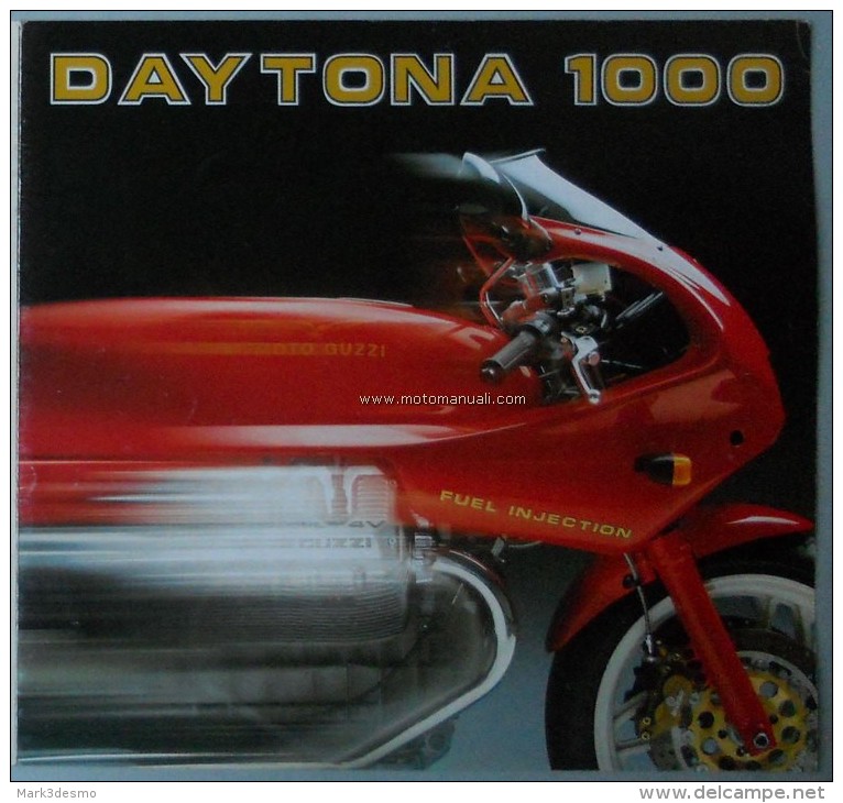 Moto Guzzi DAYTONA 1000 1992 Depliant Originale Factory Original Brochure - Engines