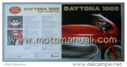 Moto Guzzi DAYTONA 1000 1992 Depliant Originale Factory Original Brochure - Motores