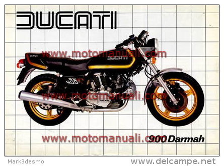 Ducati 900 DARMAH 1981 Depliant Originale Factory Original Brochure - Motores