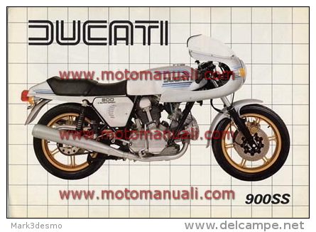 Ducati 900 SS Super Sport 1981 Depliant Originale Factory Original Brochure - Motori