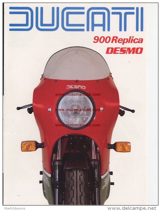 Ducati 900 MIKE HAILWOOD REPLICA 1983 Depliant Originale Factory Original Brochure - Motoren