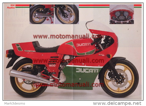 Ducati 900 MIKE HAILWOOD REPLICA 1983 Depliant Originale Factory Original Brochure - Motori