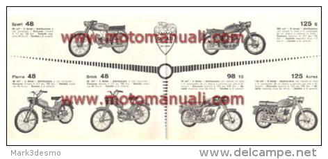 Ducati PRODUZIONE \ PRODUCTION RANGE 1962: Depliant Originale Factory Original Brochure - Motori