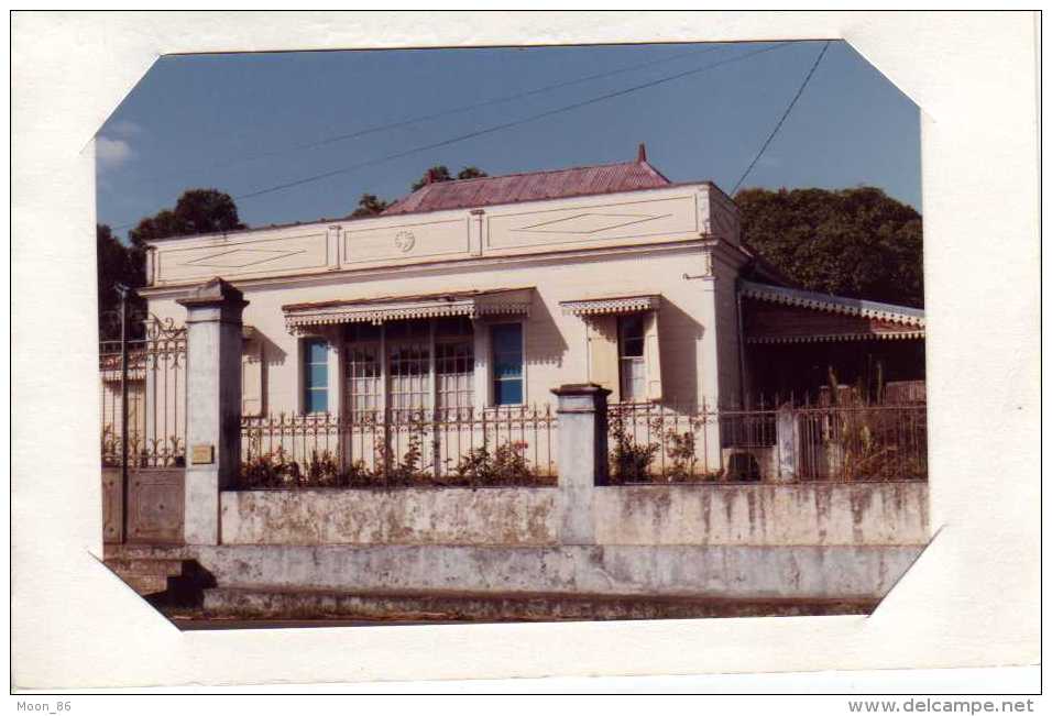 974 - ILE DE LA REUNION -  Ile Bourbon - CARTE De Voeux DOUBLE AVEC VERITABLE PHOTO  Case Creole - Autres & Non Classés