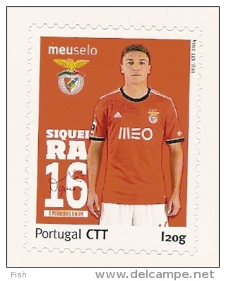 Portugal ** &  Guilherme "Siqueira", Benfica 33º Campeonato Nacional, 2013-2014 - Viñetas De Franqueo (Frama)
