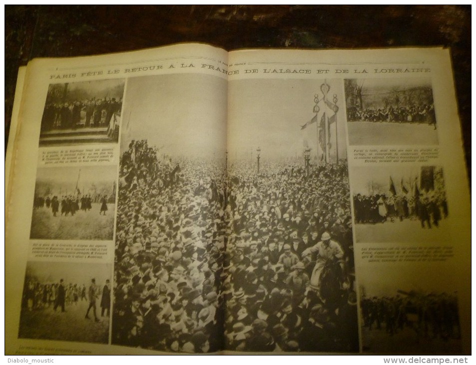 1918 LPDF:La GRIPPE (Folette);PETAIN à Metz;ALSACE-LORRAINE;Dormans;Pain Sciure Bois;Gâteau-charbon;EXPLOSIF PUISSANT - Français