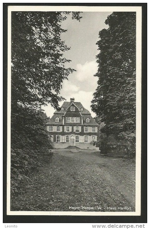 HAGEN-HASPE Ruhrgebiet Arnsberg HAUS HARKORT 1953 - Hagen