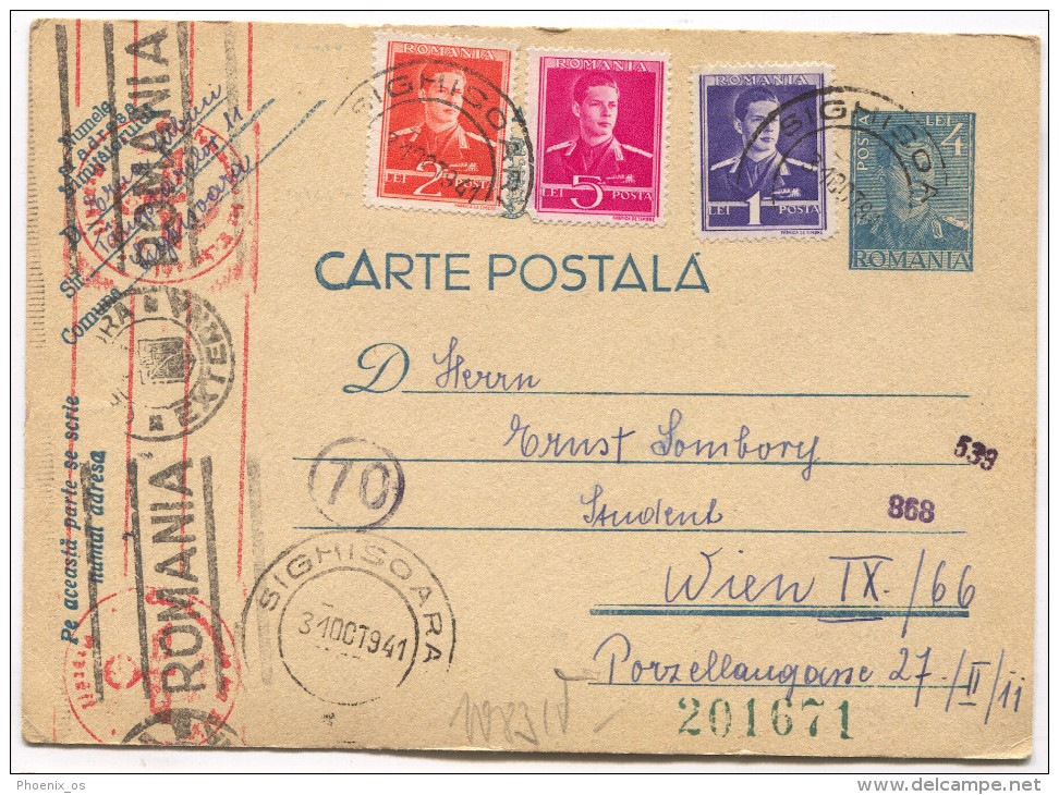 Romania, SIGHISOARA, WW2, 1941. Germany Censorship - Lettres 2ème Guerre Mondiale