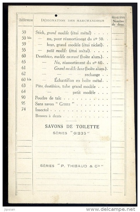 Cpa Publicitaire Maison D.EW. Gibbs Ltd  Mr Roche Agent Régional Paris 12ème      AO4 - Publicité