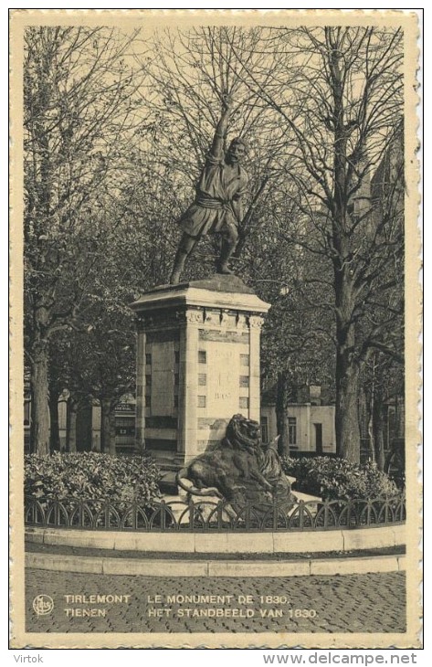 Tienen :   Het Standbeeld Van 1930   (  Geschreven Met Zegel ) - Tienen