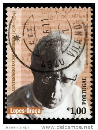 !										■■■■■ds■■ Portugal 2006 AF#3405ø History And Culture Maestro Lopes Graça Music Nice Stamp VFU (k0027) - Gebraucht