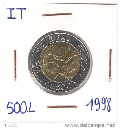 500 Lires Comemorative Italie / Italy - 1998 IFAD - 500 Liras