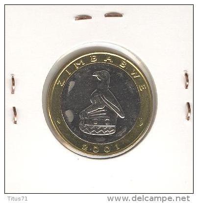 5 Dollars Zimbabwé Bi-métallic / Bimetalic 2001 - Zimbabwe