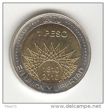 1 Peso CC Argentine / Argentina Bi-métallique / Bimetalic 2010 - Argentine