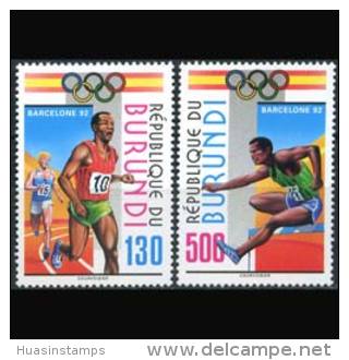 BURUNDI 1992 - Scott# 695-6 Olympics Set Of 2 MNH (XN839) - Unused Stamps