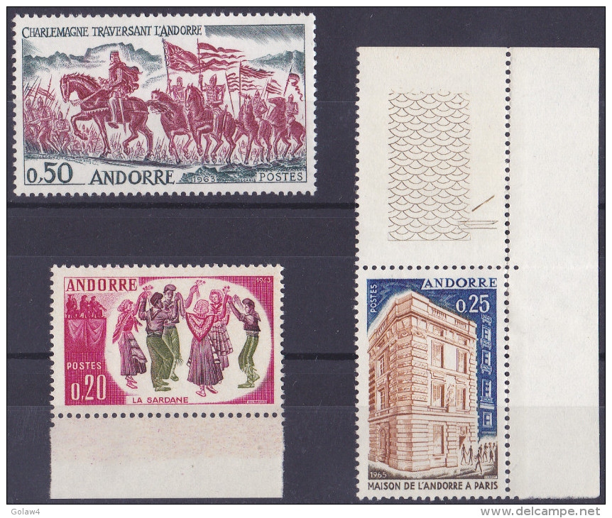 12581# ANDORRE LOT TIMBRES ** CHARLEMAGNE DANSE ETC Cote 36 Euros - Unused Stamps