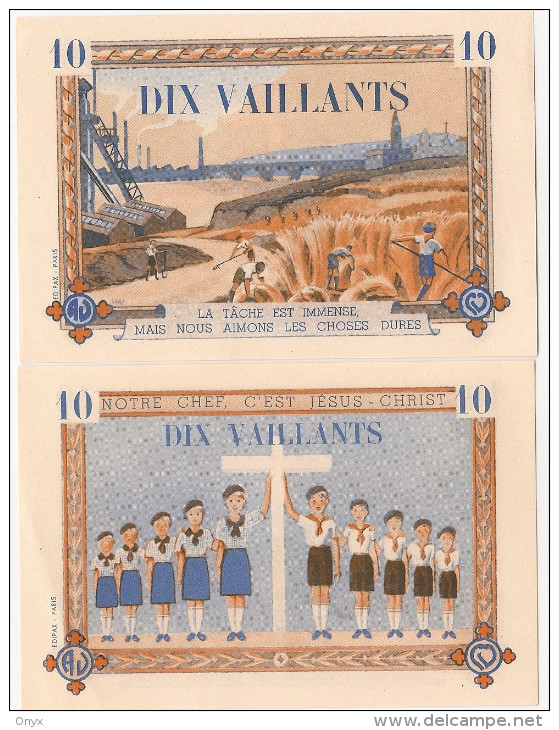 FRANCE / FRANCIA - BON DE 10 VAILLANTS 1942 - Bons & Nécessité
