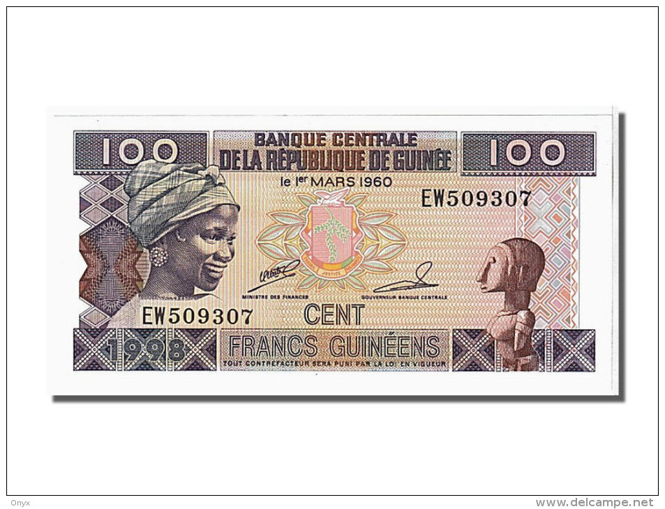 AFRIQUE / GUINEE / GUINEA - 100 FRANCS 1960 / NEUF / TYPE 1998 - Guinée