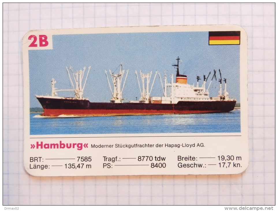 HAMBURG Hapag - Lloyd AG Germany / Playing Card, Super Trumpf - Other & Unclassified
