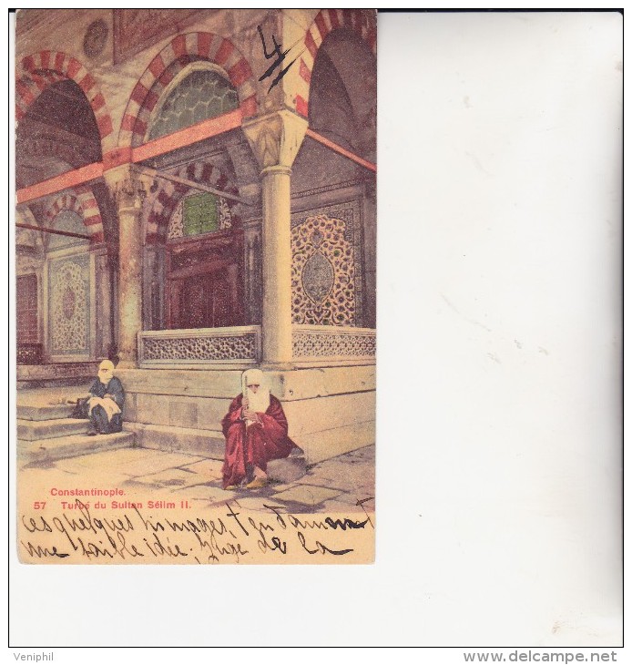 LEVANT - CARTE POSTALE AFFRANCHIE AVEC N° 14 -OBLITERATION CONSTANTINOPLE PERA 2-10-1905 - Lettres & Documents