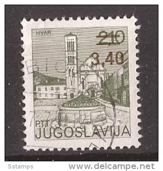 1978  1738  TURISMO  JUGOSLAVIJA JUGOSLAWIEN  HVAR KROATIEN OVERPRINT DEFINITIVE   USATI - Oblitérés