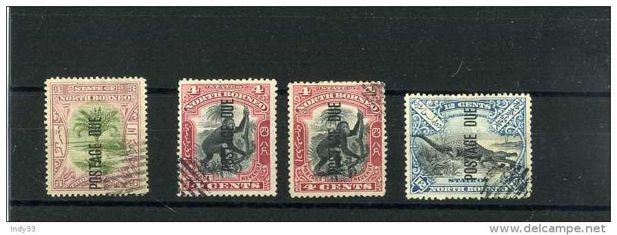 - GRANDE BRETAGNE COLONIES . TIMBRES BORNEO DU NORD . 1897/1901 . OBLITERES - North Borneo (...-1963)