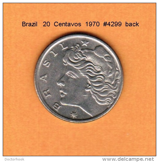 BRAZIL   20  CENTAVOS  1970  (KM # 579.1) - Brazil