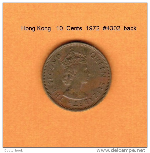 HONG KONG   10  CENTS  1972  (KM # 28.3) - Hong Kong