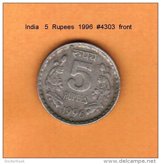 INDIA   5  RUPEES  1996  (KM # 154) - Inde