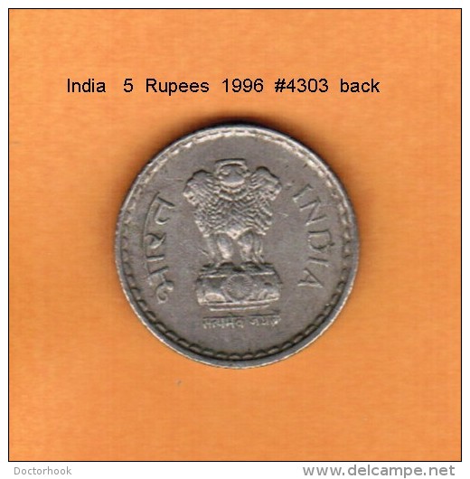 INDIA   5  RUPEES  1996  (KM # 154) - Inde