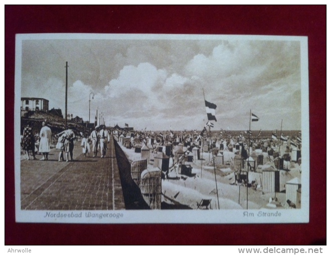 AK Nordseebad Wangerooge Am Strande 1934 - Wangerooge