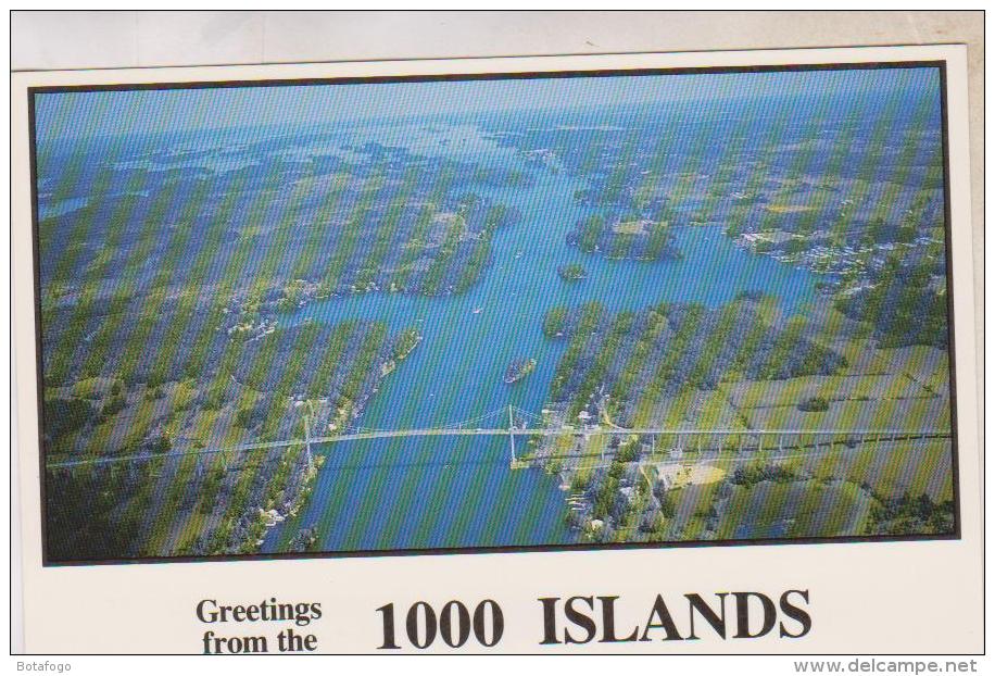 CPM VUE AERIENNE DE LA PORTEE AMERICAINE DU PONT INTERNATIONAL DES 1000 ILES - Cartes Modernes